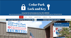 Desktop Screenshot of cedarparklockandkey.com