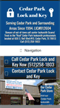 Mobile Screenshot of cedarparklockandkey.com
